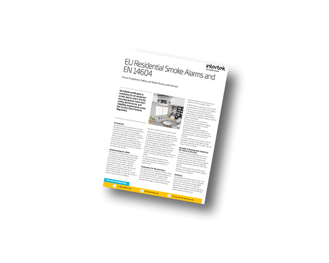 EU Residential Smoke Alarms and EN 14604 | Fact Sheet
